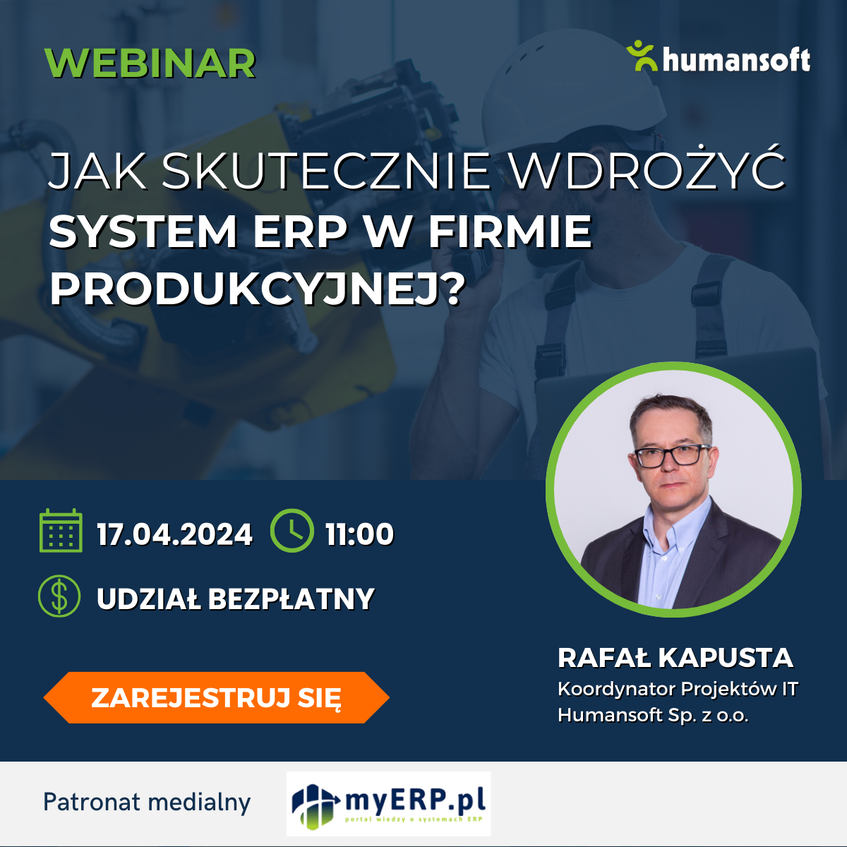 Obejrzyj Webinar Jak skutecznie wdrożyć System ERP w firmie